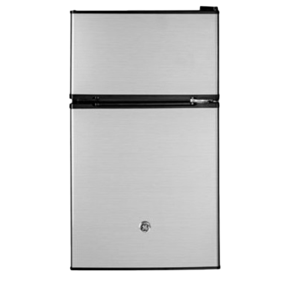 Ge 3.1 Ft³ Double Door Compact Refrigerator Cleansteel Finish (open Box)