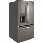 Réfrigérateur Ge à Congélateur Inférieur 36′ De 25,5 Pi³ Ardoise (déballé)