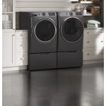 Washer & Dryer Set, Ge Front Load 28′ Diamond Grey New Open