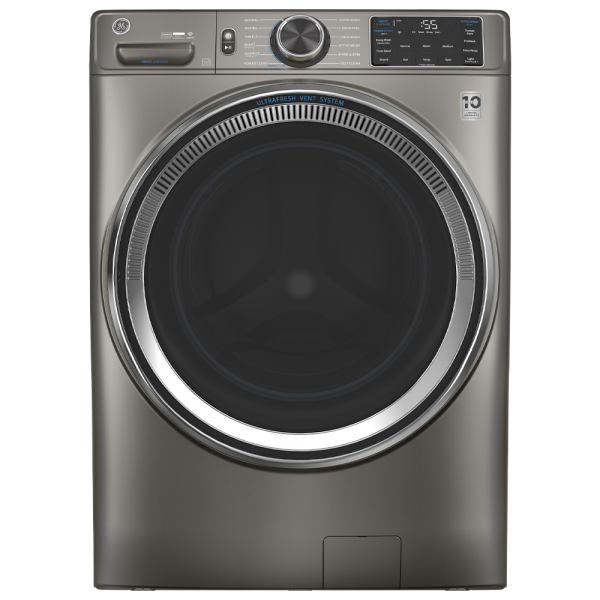 Ge 5,5ft³ Front Load Washer With Steam Satin Nickel (open Box)