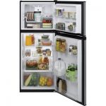 Réfrigérateur à Congélateur Supérieur 11,6 Pi³ 24 Po Ge Acier Inoxydable (déballé)