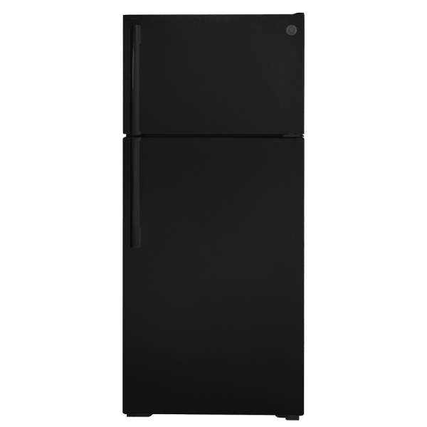 Ge 16.6ft³ / 28′ Top Freezer Refrigerator Black (open Box)