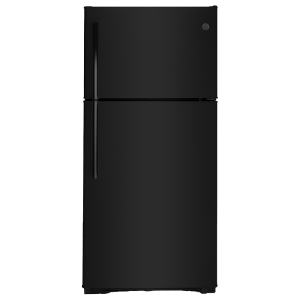 Réfrigérateur à Congélateur Supérieur 30′ De 18pi³ Ge Noir (déballé)