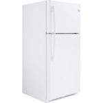 Réfrigérateur à Congélateur Supérieur 30 Po De 17,5 Pi³ Ge Blanc Déballé