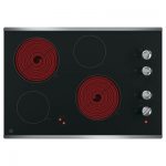 Built-in Electric Cooktop 30′ Ge Stainless Steel New Open Bo