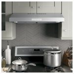 GE Profile 30" Under-cabinet Vent Hood 390cfm Stainless_lifestyle grey cabinet