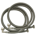 Eastman 4-ft Stainless Steel Braided W/ 90 Elbow Hose 2-pak