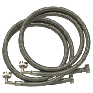 Eastman 5-ft Stainless Steel Braided W/ 90 Elbow Hose 2-pak