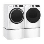 GE 28" / 5.5 ft³ Front Load Washer White