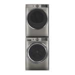 GE 28″ Wide Front Load Washer & Dryer Set Satin Nickel