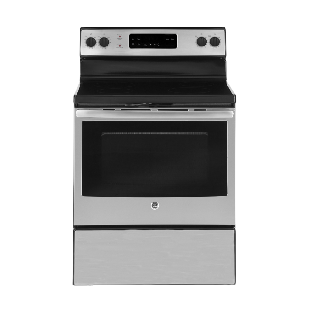 GE 30" Electric Range w/ 5 ft³ Self-Cleaning Oven Stainless Steel