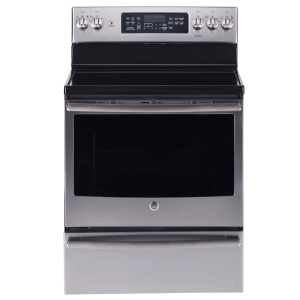 GE 30" Electric Range w/ 5 ft³ True European Convection Oven Stainless