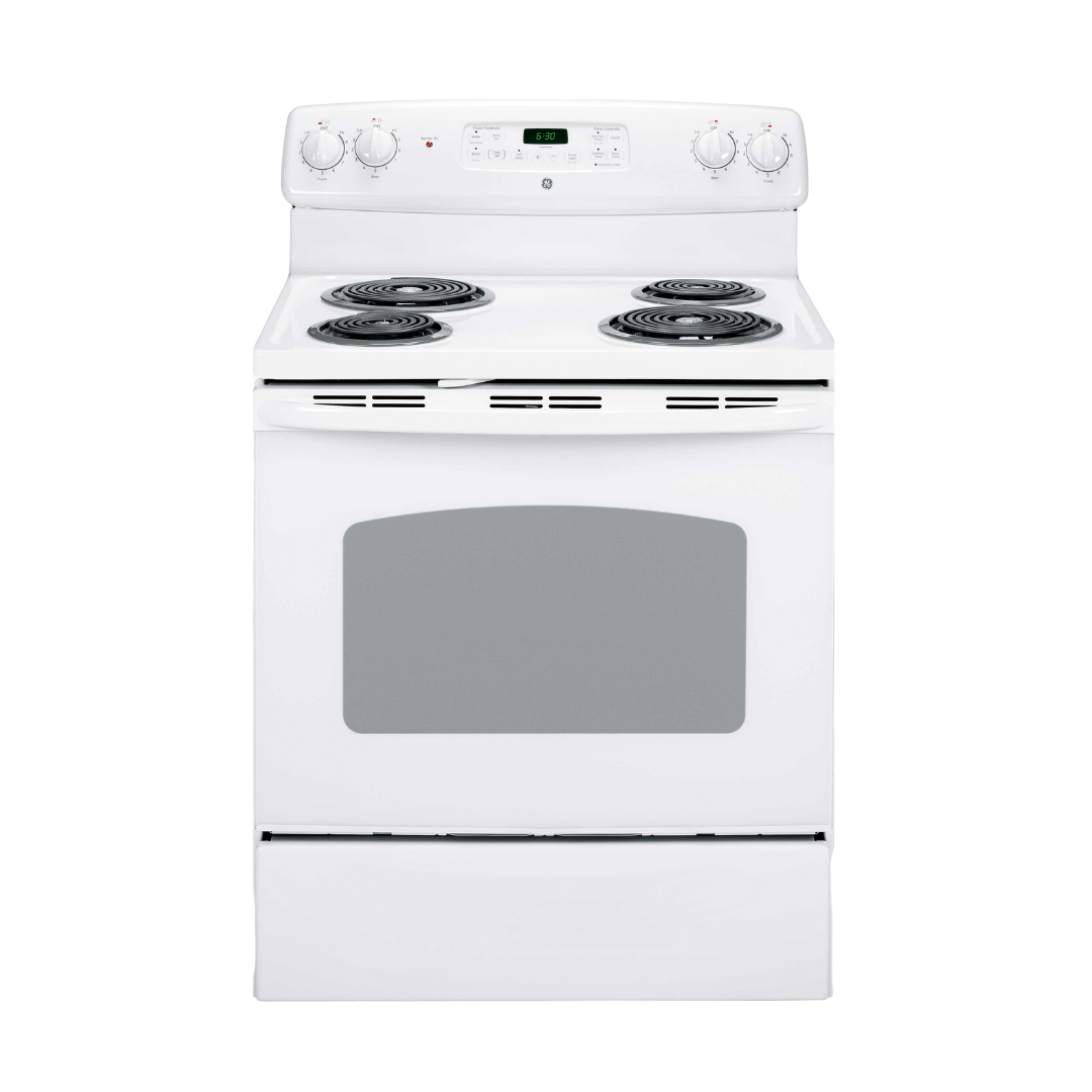 Cuisinière électrique 30 GE avec four autonettoyant de 5 pi³ blanche  (déballée)