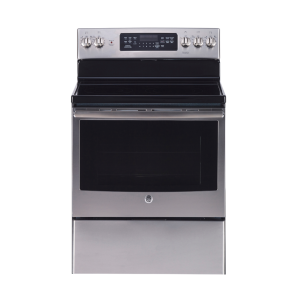 Cuisinière électrique à convection véritable 30″ GE avec four de 5 pi³ acier inoxydable