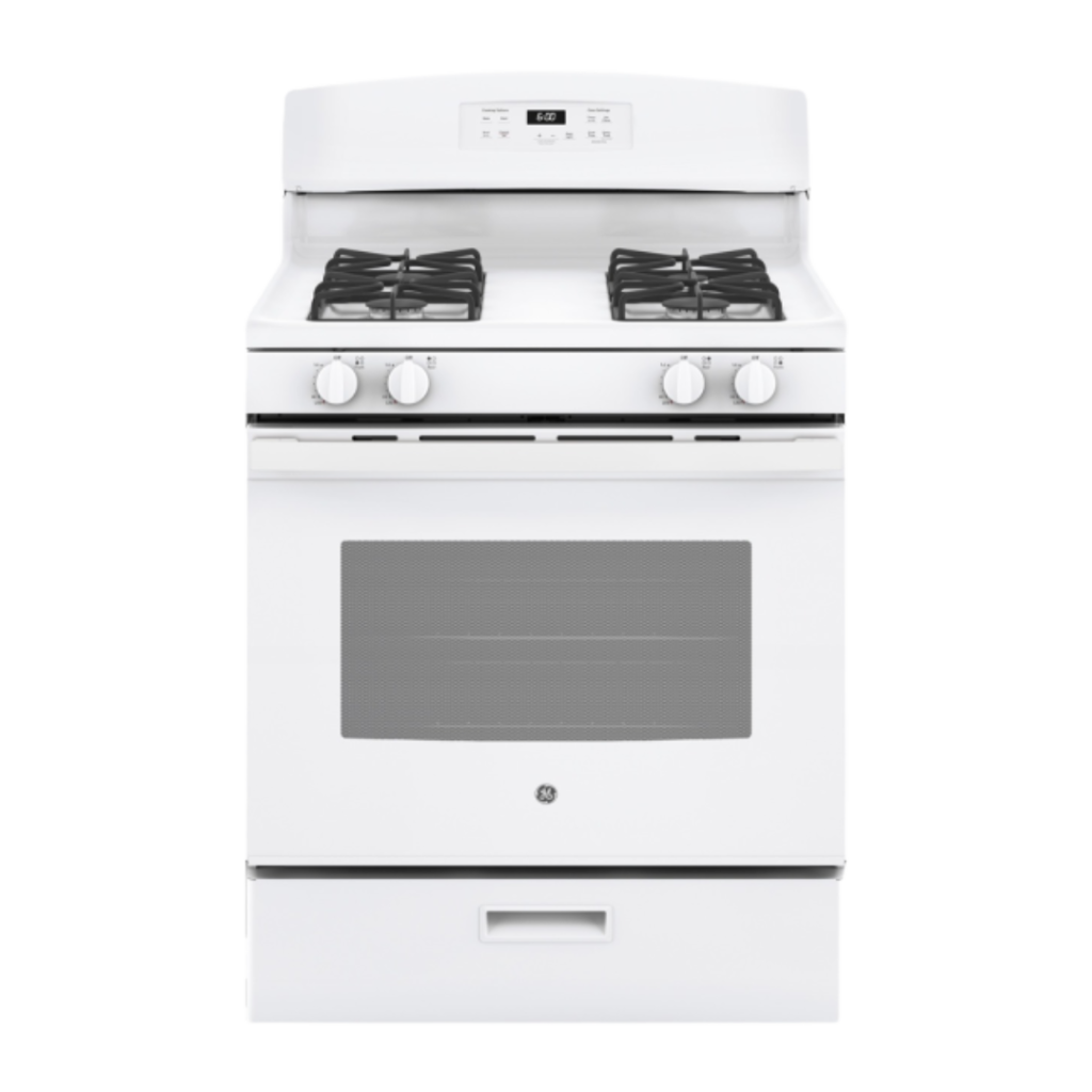 GE 30" Gas Range w/ 4.8 Cu. Ft. Oven White