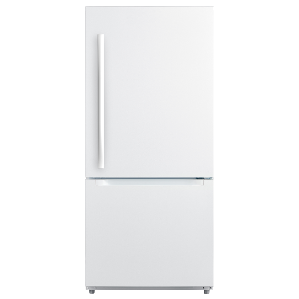 Réfrigérateur MOFFAT de 19 pi³ à congélateur inférieur tiroir blanc