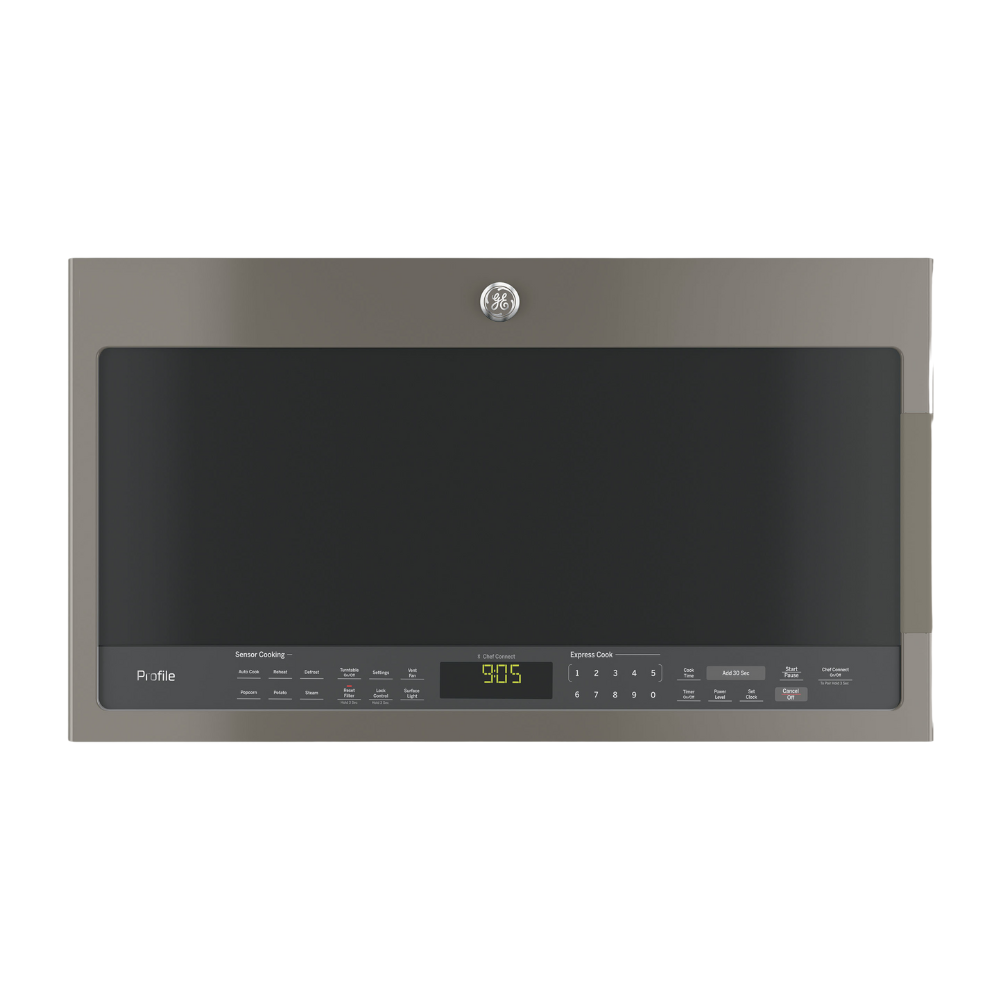 Four à micro-ondes à hotte intégrée GE Profile 2,1 pi³ avec Chef Connect