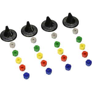 SUPCO Universal Range Burner Control Knob Kit 4-pack