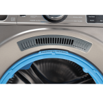 GE 28" / 5.5 ft³ Front Load Washer With Steam Satin Nickel