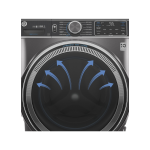 GE 5.8 Cu. Ft. 28″ Wide Front Load Washer with Built-In Wi-Fi Sapphire Blue