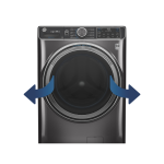 GE 5.8 Cu. Ft. 28″ Wide Front Load Washer with Built-In Wi-Fi Sapphire Blue