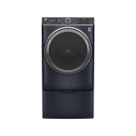 GE 28" / 5.8 ft³ Front Load Washer With Steam Sapphire Blue