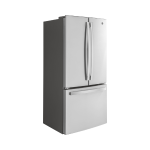 Réfrigérateur GE de 18,6 pi³ à portes françaises de profondeur comptoir inox