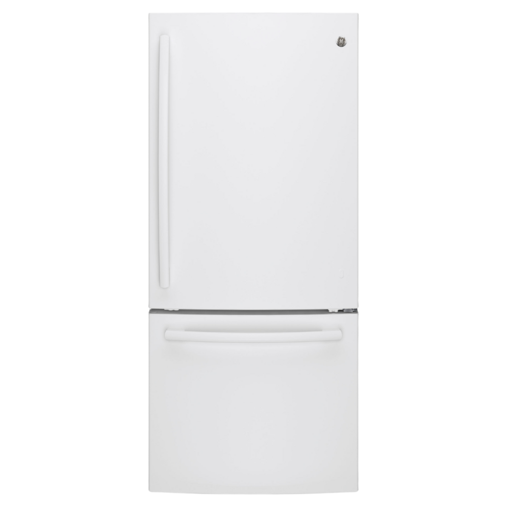 GE 20.9ft³ Bottom-Freezer Refrigerator White