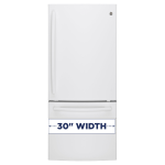 GE 20.9ft³ Bottom-Freezer Refrigerator White