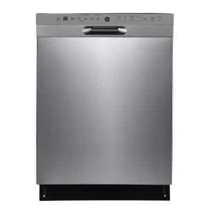 Lave-vaisselle encastré 24″ GE de 48 dB avec cuve haute et 3 paniers acier inoxydable