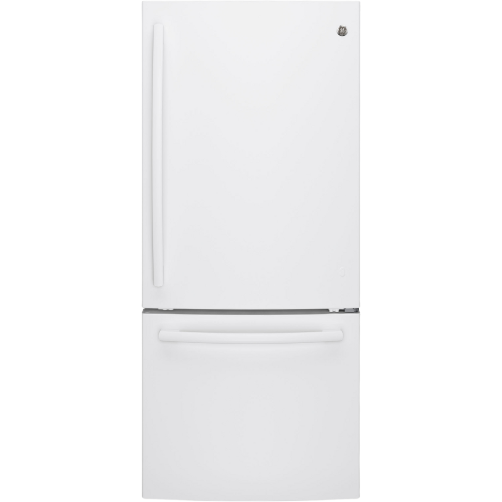 GE 20.9ft³ Bottom-Freezer Refrigerator White