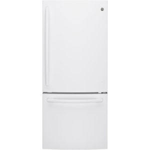 GE 20.9ft³ Bottom-Freezer Refrigerator White