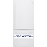 GE 20.9ft³ Bottom-Freezer Refrigerator White