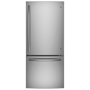 GE 20.9 ft³ Bottom-Freezer Refrigerator Stainless Steel