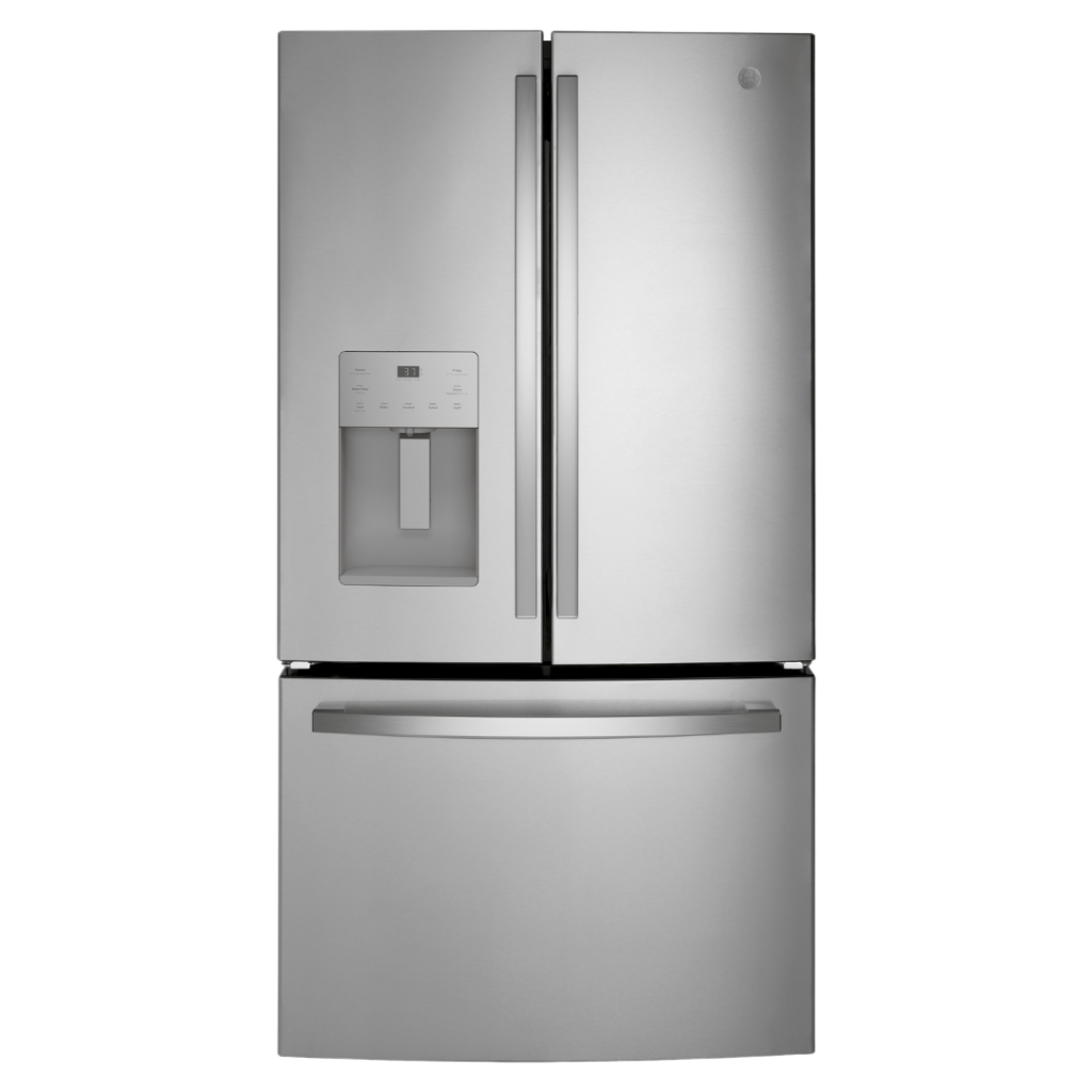 GE Réfrigérateur à congélateur inférieur 36″ de 25,5 pi³ inox