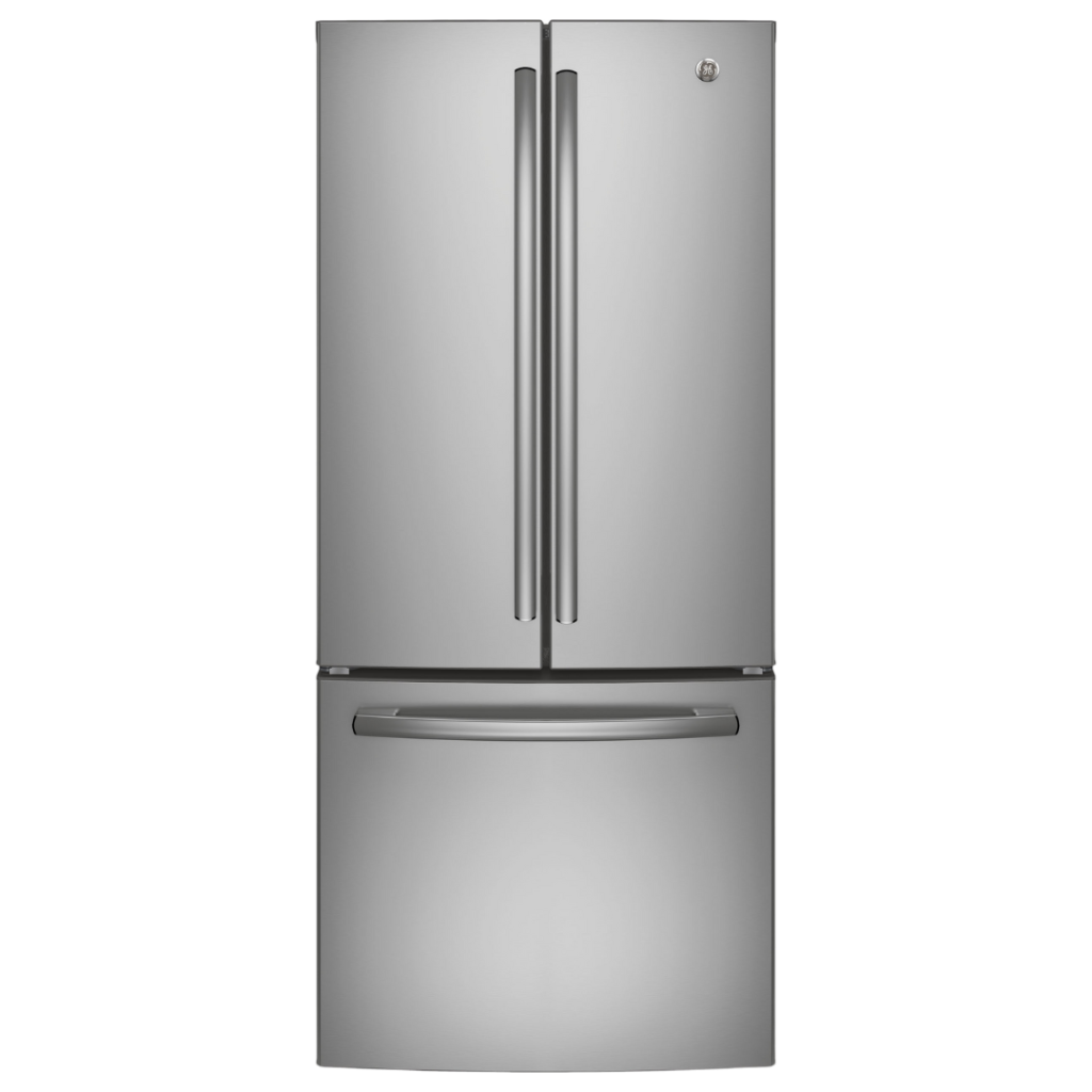 Réfrigérateur GE de 20,8 pi³ à portes françaises acier inoxydable