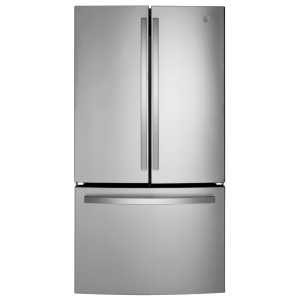 Réfrigérateur à deux portes 26,7 pi³ 36 po avec distributeur d’eau interne GE acier inoxydable