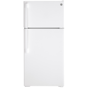 Réfrigérateur à congélateur supérieur 15,6 pi³ 28 po de GE blanc