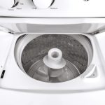 GE 27″ Unitized Spacemaker Washer & Gas Dryer White