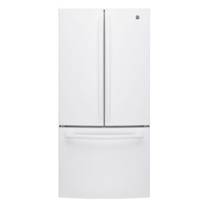 Réfrigérateur GE de 18,6 pi³ à portes françaises de profondeur comptoir blanc