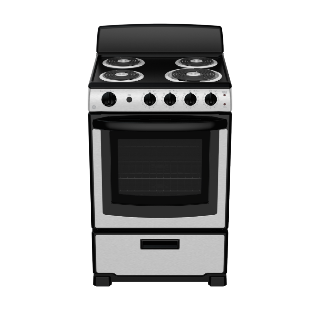 GE 24" Electric Range w/ 2.9 Cu. Ft. Oven Stainless Steel