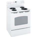 Cuisinière électrique 30″ GE avec four autonettoyant de 5 pi³ blanche