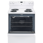 Cuisinière électrique 30″ GE avec four autonettoyant de 5 pi³ blanche