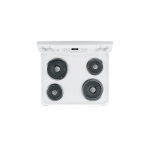 Cuisinière électrique 30″ GE avec four de 5 pi³ et serpentins Sensi-Temp blanche