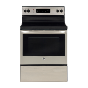 GE 30″ Electric Range w/ 5 ft³ Oven and QuickClean™ Storage Drawer Stainless