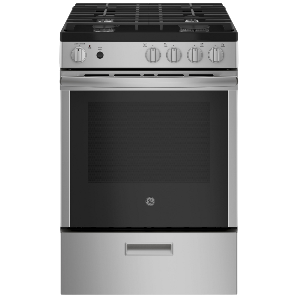 GE 24" Slide-in Gas Range Stainless Steel