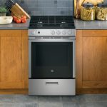 Cuisinière au gaz encastrée 24″ GE inox