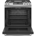 GE 30" Slide-In Gas Range with 5.6 ft³ Air Fryer Convection Oven