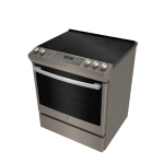 GE 30" Electric Slide-In True European Convection Range w/ 5.3 Cu. Ft. Oven Slate