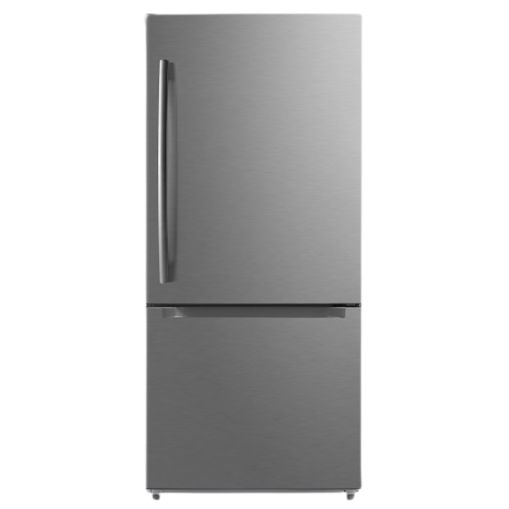 MOFFAT 19 Cu. Ft. Bottom Freezer Refrigerator Stainless Steel